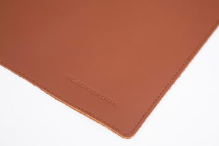 Sutton Leather Desk Mat, Large, Brown - BlackBrook Case