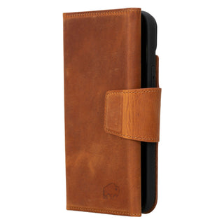 Tudor iPhone 15 Plus Wallet Case, Golden Brown - BlackBrook Case