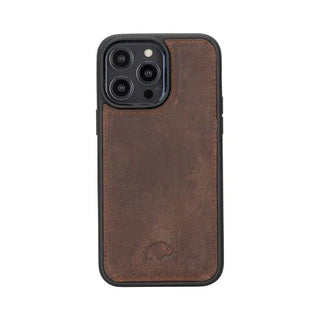 Tudor iPhone 15 Pro MAX Wallet Case, Distressed Coffee - BlackBrook Case