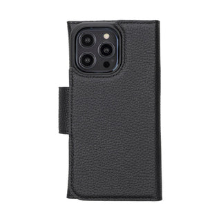 Tudor iPhone 15 Pro MAX Wallet Case, Pebble Black - BlackBrook Case